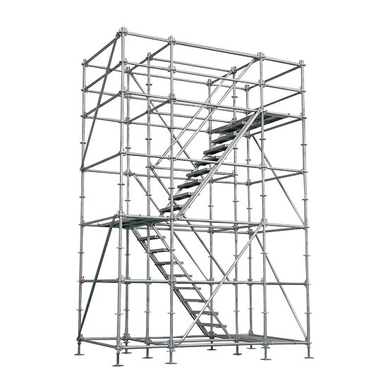KBP Elevación - Andamio con escaleras